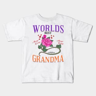 World's Best Grandma Mothers Day Novelty Gift Kids T-Shirt